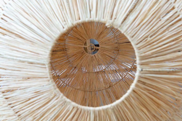 Hanglamp Raffia Bol in Ibiza-Bohemian Stijl